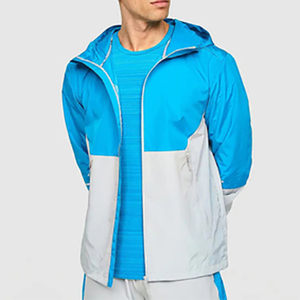 Conjunto Deportivo Personalizado para Hombre, Chaqueta Corta Estampada de Invierno, Pantalones Jogger de 2 Piezas, Sudadera con Capucha de Nailon con Cordón, Cortavientos Ligero, Ropa Deportiva Urbana - Product Image 2
