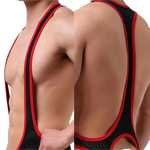 Sous-vêtement Jockstrap pour homme, justaucorps, combinaison, maillot de lutte, body string extensible, doux, respirant, élastique, coupe ajustée, toucher confortable - Product Image 4