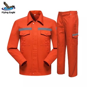 High Visibility Workwear <b>Uniform</b> Reflective Two Tone Safety Jacket Pants Set Waterproof Breathable <b>Construction</b> Workwear - Product Image 6
