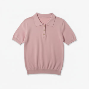 Camiseta Polo de Punto para Adultos, Antiarrugas, 100% Acrílico, ODM y OEM, Color Sólido Informal, Tejido de Punto, Hecho en Vietnam - Product Image 4