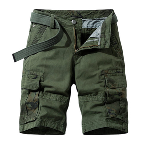 Pantalones Cortos Cargo de Algodón para Hombre, de Secado Rápido, Estilo Urbano, Casual, Rectos, con Múltiples Bolsillos, Transpirables, Personalizables - Product Image 1