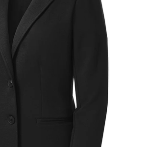 Blazer Bordado de la Hermandad Zeta Black para Mujer, Blazer Unisex de Algodón Twill Premium con un Solo Botón, Ropa Formal Griega - Product Image 2