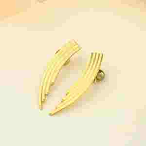 Pendientes Huggie de Diseño Contemporáneo, Plateados en Plata Antigua, Joyería Moderna y Elegante para Mujer - Product Image 1
