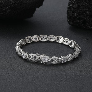 Nueva Llegada, Alta Calidad, Nueva Moda, Pulsera de Cadena Cubana con Zirconias Iced Out, Pulsera Hip Hop para Hombre, Pulsera de Tenis con Zirconias - Product Image 2