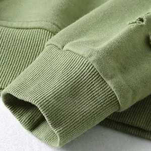 Último Estilo, Nueva Llegada, Sudaderas con Capucha Personalizadas en Color Desgastado, Algodón y Poliéster, Sudaderas con Capucha Desgastadas al por Mayor - Product Image 5