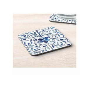 High Quality Floral Pattern Bone Inlay <b>Coaster</b> Set of 4 with Holder Handmade <b>Coasters</b> for Drinks <b>Coasters</b> for Coffee Table - Product Image 4