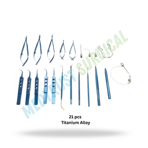 MEDTRUST SURGICAL Juego de Instrumentos Quirúrgicos Manuales de Acero Inoxidable para Cataratas, Kit Oftálmico con Certificación CE ISO 13485 - Product Image 3
