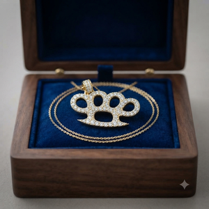 Colgantes y dijes de collar de oro macizo de 10K, estilo hip hop, personalizados, gruesos, con diamantes naturales en forma de roca, para mujer - Product Image 5