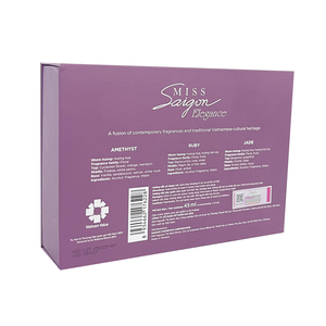 Coffret de mini-parfums Miss Saigon Elegance, senteur fraîche et citronnée, vente en gros, collection d'eau de parfum pour femmes, spray longue durée - Product Image 4
