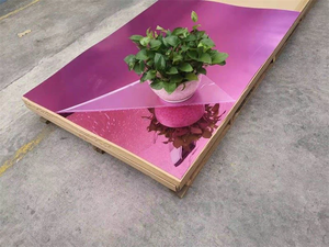 Plaque miroir unidirectionnelle en acrylique rose gold de 1 mm, 1,5 mm, 1,8 mm, 2 mm, 4 pieds x 8 pieds, 4 pieds x 6 pieds pour <span class=keywords><strong>d</strong></span>écoupe laser - Product Image 2