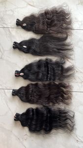 Ventes en gros de mèches de cheveux humains vierges de qualité supérieure indienne de grade 12A, 26 pouces, cuticules alignées, machine à permanente, double trame, toutes les couleurs - Product Image 5