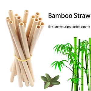 Pailles à boire en bambou de haute qualité, écologiques, de couleur naturelle, fabriquées à la main au Vietnam, logo personnalisé, fêtes, vente en gros, prix bas, modernes - Product Image 6