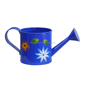 Canne d'arrosage galvanisée avec poignée Boîte d'arrosage galvanisée pour jardin fini avec poignée Pots de fleurs et jardinières - Product Image 2