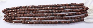 Cuentas de Obsidiana Marconi Natural AAA, Facetadas en Forma de Cubo, 6-7 mm, Forma de Caja, Hilo de 8 Pulgadas, Cuentas de Piedras Preciosas Cuadradas 3D, Obsidiana Negra Pulida - Product Image 5