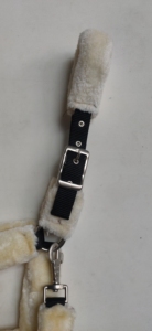 Cabestro de nailon personalizado para caballo con cubierta de piel de visón, cabestro de polipropileno de cobertura completa, precio al por mayor - Product Image 2