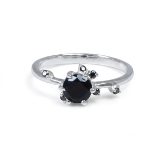 Wholesale 925 Sterling Silver Black Onyx <b>Ring</b> Natural Faceted Gemstone Handmade Statement <b>Ring</b> December Birthstone Fine Jewelry - Product Image 5