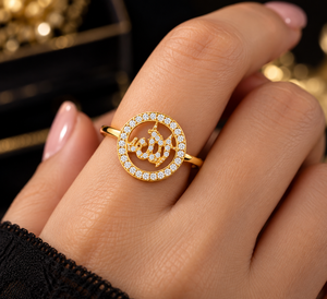 แหวนทองคำแท้ 14k ชุบโรเดียม ประดับเพชรเลี้ยงในห้องปฏิบัติการ ทรงกลม ดีไซน์โปร่ง ทันสมัย เหมาะสำหรับทั้งชายและหญิง ของขวัญสำหรับงานปาร์ตี้ - Product Image 3