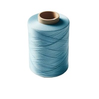 Fil à coudre teint 100 % coton de qualité supérieure, bleu, 12S/4 torsadé, fabriqué au Népal, certifié ISO, vente en gros, le meilleur de l'Himalaya BH-TH-01