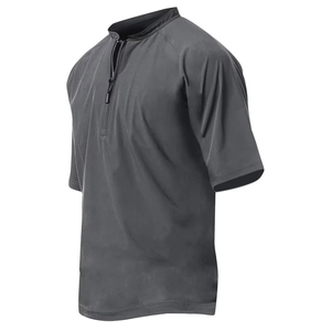 Veste de baseball et softball unisexe OEM, imperméable, col montant, fermeture éclair quart de tour, bas ajustable, pour salle de frappe - Product Image 2