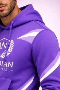 Conjunto Deportivo Morado Premium para Hombre con Sudadera con Capucha – Ropa Deportiva Urbana con Logotipo Personalizado - Product Image 3