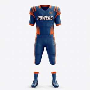 Custom Tackle Twill American Football Jerseys with Team Logo Breathable Odor-Resistant Eco-Friendly Tagless Uniforms Plus Sizes - Product Image 1