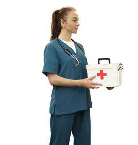 Tenues médicales d'hôpital en polyester, uniformes d'infirmière légers, vêtements professionnels pour le personnel infirmier - Product Image 1