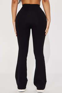 High Waist Tummy Control Flare Yoga <b>Pants</b> Seamless High Stretch Bootcut Leggings Women Soft Stretch Flared Workout <b>Pants</b> - Product Image 3