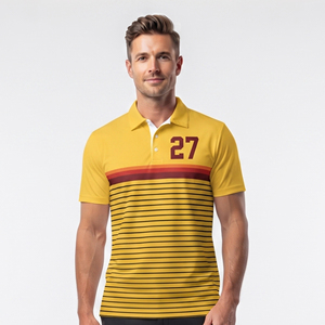 เสื้อโปโลกอล์ฟสำหรับผู้ชายระดับพรีเมียม ระบายอากาศได้ดี เสื้อโปโลน้ำหนักเบาสำหรับผู้ชายสำหรับเล่นกอล์ฟ - Product Image 1