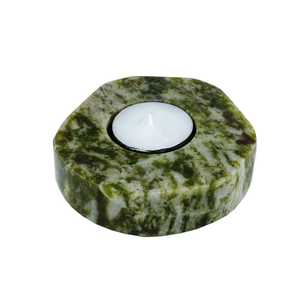 Marble Candle <b>Tealight</b> <b>Holder</b> Natural Green Stone Tabletop Home Decoration Customized New Crafts Marble Candle <b>Holder</b> - Product Image 1