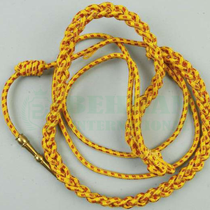 Cordón de Hombro de Calidad Premium para Uniforme de Guardia, con Recubrimiento Metálico Dorado Trenzado, Ecológico, con Puntas de Latón, para Prendas - Product Image 6