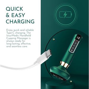 Pistolet de massage électrique sans fil rechargeable 12 niveaux pour ventouses et Gua Sha – Cadeau parfait pour Halloween - Product Image 2