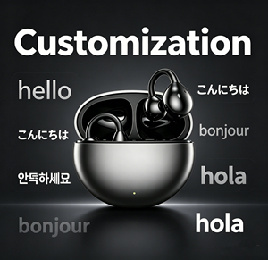 Auriculares OWS de Fábrica al por Mayor con Traducción Inteligente por IA, de Conducción Ósea, Baja Latencia y Larga Duración - Product Image 4