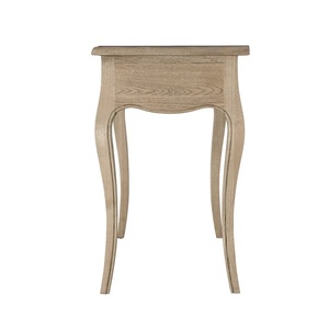 High Quality Contemporary Antique-Style Solid Teak Bedside Table with Single Drawer Home Bedroom Furniture - Product Image 3
