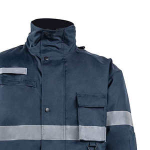 Customized Logo 1005 Polyester <b>Waterproof</b> Hi-Vis Safety Reflective Winter Quilted <b>Work</b> Wear Jacket with Front Design for Men - Product Image 3