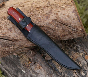 Cuchillo de Filetear de Acero de Damasco Hecho a Mano NEW FRIENDS INDUSTRIES, Hoja de 5.5 Pulgadas, Mango de Madera Pakka Ambidextro, Cuchillo de Cocina - Product Image 6