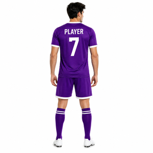 ชุดฟุตบอลระดับพรีเมียมพร้อมเสื้อฟุตบอลออกแบบเอง กางเกงขาสั้นเข้าชุด และชุดทีมสำหรับการฝึกซ้อม - Product Image 2