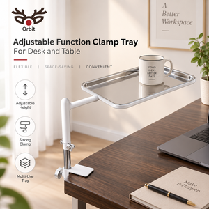 Pince en acier réglable Orbit GO-2618 pour table de manucure et poste de travail de beauté - Accessoire rotatif multifonction fabriqué à Taïwan - Product Image 1
