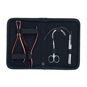 Kit Completo de Herramientas para Extensiones de Cabello con Alicates para Remover Cuentas Planas, Herramienta de Gancho y Bucle, Mini Tijeras, Aguja Curva - Product Image 1