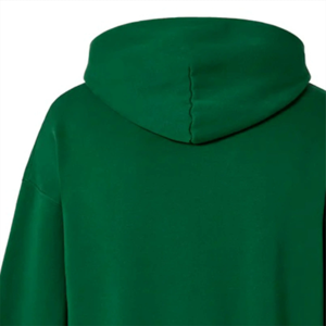 Sweat-shirt à capuche surdimensionné pour homme, vert uni, en coton French Terry, décontracté, pour l'automne, avec poche, coupe classique - Product Image 6
