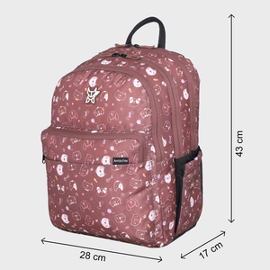 Sac à dos scolaire Arctic Fox Kitty Mink pour garçons et filles - Product Image 5