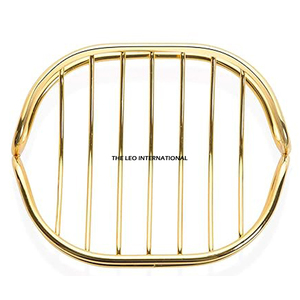Jabonera de Diseño Elegante y Estilo Impresionante, Jabonera de Acero Inoxidable Dorado con Drenaje Automático para Baño y Cocina - Product Image 1