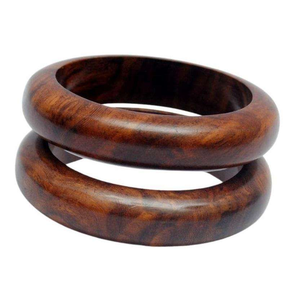 กำไลข้อมือไม้คุณภาพสูง J N Crafts สำหรับผู้หญิง สาวๆ เครื่องประดับแฟชั่นเทียม ดีไซน์ใหม่ สำหรับทุกเพศ งานปาร์ตี้แบบดั้งเดิม - Product Image 3