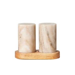 Stylish Stone <b>Salt</b> and Pepper Shaker Set Durable Natural Stone Easy-to-Use Perfect for Dining and <b>Gifts</b> hot selling egg shape - Product Image 6
