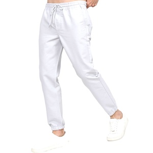 กางเกงวิ่งผู้ชายแบบสั่งตัด ป้องกันรอยยับ ผ้าแคนวาสน้ำหนักเบา สีพื้น ทรงเข้ารูป ดีไซน์เรียบง่าย สไตล์ลำลอง รุ่น 2026 - Product Image 1