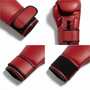 Gants de boxe en cuir de qualité professionnelle avec fermeture auto-agrippante - Équipement de sparring et d'entraînement respirant et personnalisable pour adultes unisexes - Product Image 5