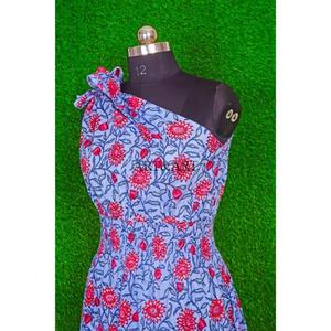 Vestido Maxi de Algodón para Mujer, Moderno, Largo, Informal, para Fiestas, Estilo Hip Hop, Bonito, Natural, Dulce, de un Solo Hombro, Largo hasta el Suelo, para Verano - Product Image 4