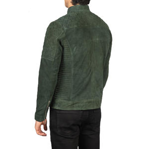 Chaqueta de Cuero de Gamuza de Invierno de Último Diseño para Hombre, Ropa Casual, Cuello Alto, Logotipo Frontal, Diseño Personalizado - Product Image 6