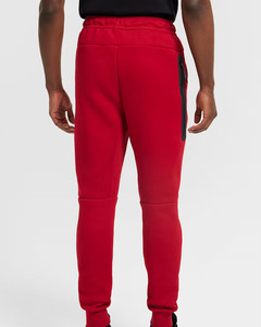 Survêtement Homme Rouge à Capuche Entièrement Zippé, Design Sportif, Respirant, Polyester Coton, Vêtement d'Automne, Coupe Classique, Couleur Unie, Poches Latérales - Product Image 3