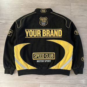 เสื้อแจ็คเก็ตมอเตอร์ไซค์ F1 แข่งรถ คุณภาพพรีเมียม ปักลายตามสั่ง ผลิตตามแบบ OEM ODM ผ้าฝ้าย 100% สำหรับทุกคน ขายส่งปี 2026 รุ่นใหม่ - Product Image 4