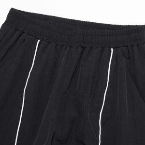 Custom ODM Men's Track Pants Wide Leg Athletic <b>Trousers</b> with Piping <b>Drawstring</b> Casual Streetwear Polyester/Cotton - Product Image 3